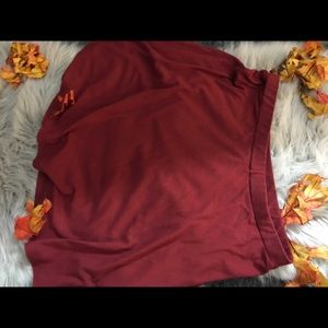 Maroon Skater Skirt